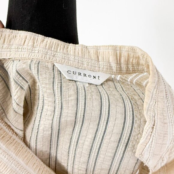 NETURAL TUNIC BEIGE STRIPE TOP - Picture 5 of 5